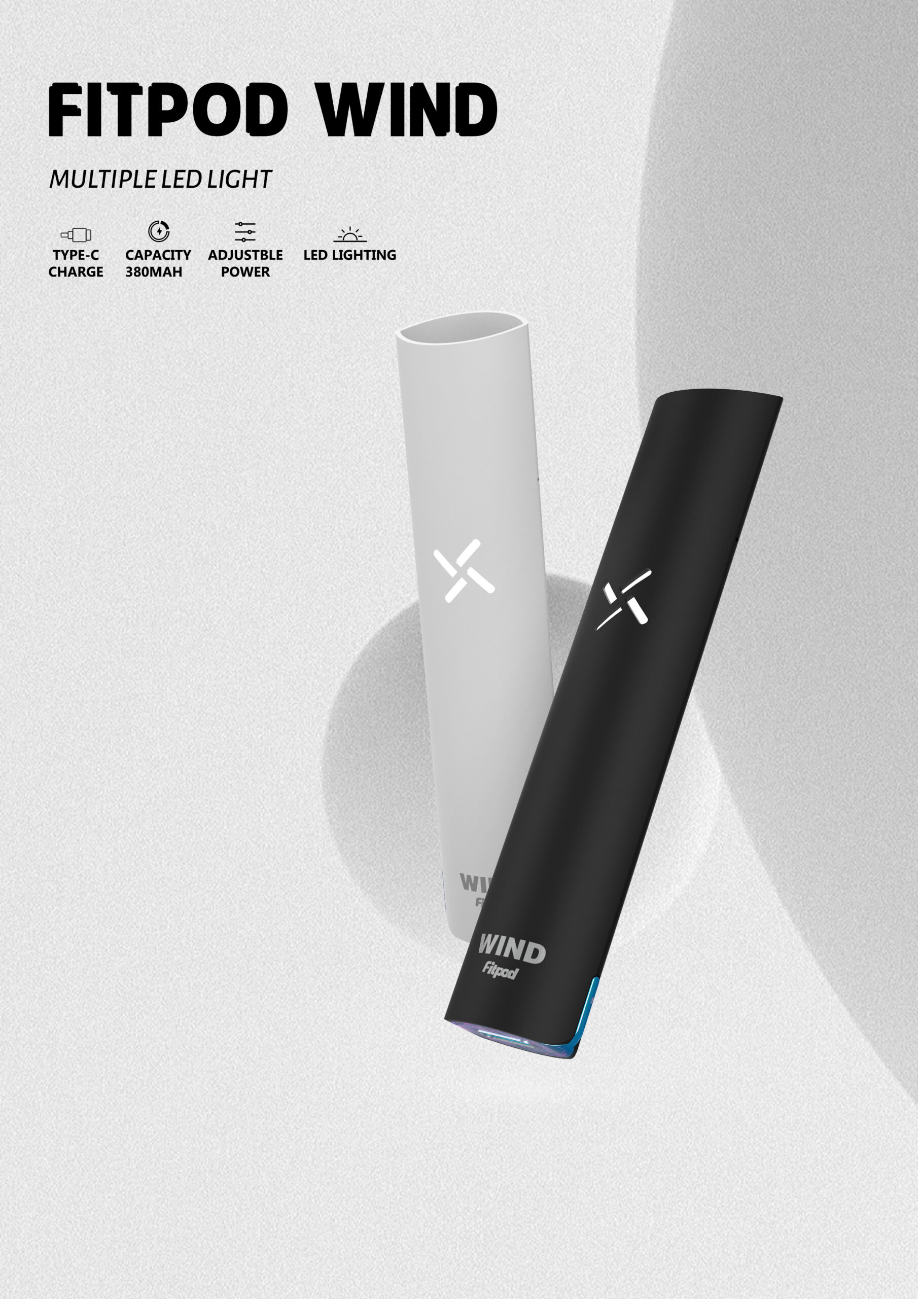 Fitpod Wind氣流桿一代可調壓主機(通用RELX一代 SP2 LANA)