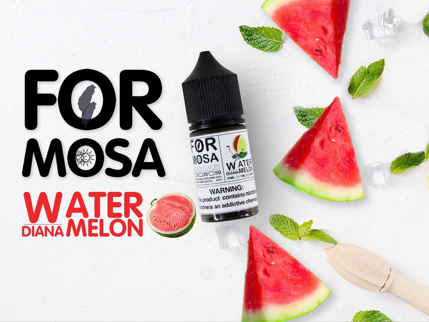 【FORMOSA 福爾摩沙】0mg 小煙油 30ml|水果系列五口味任選