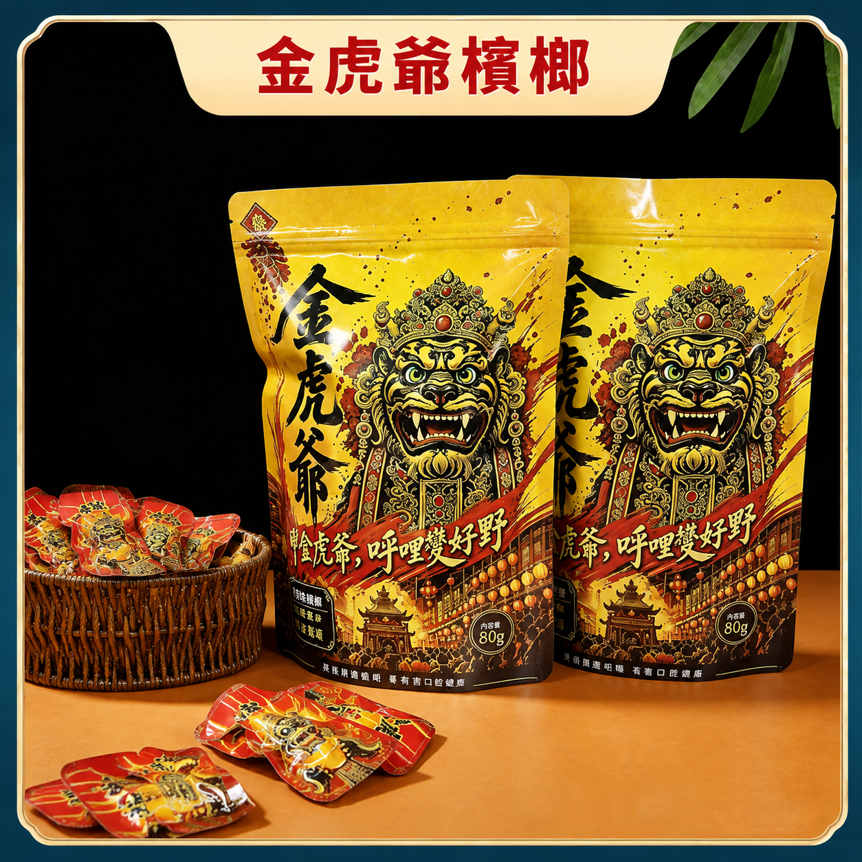 【金虎爺檳榔】金虎爺檳榔30顆/包 獨立密封隨身方便 台灣市場調味