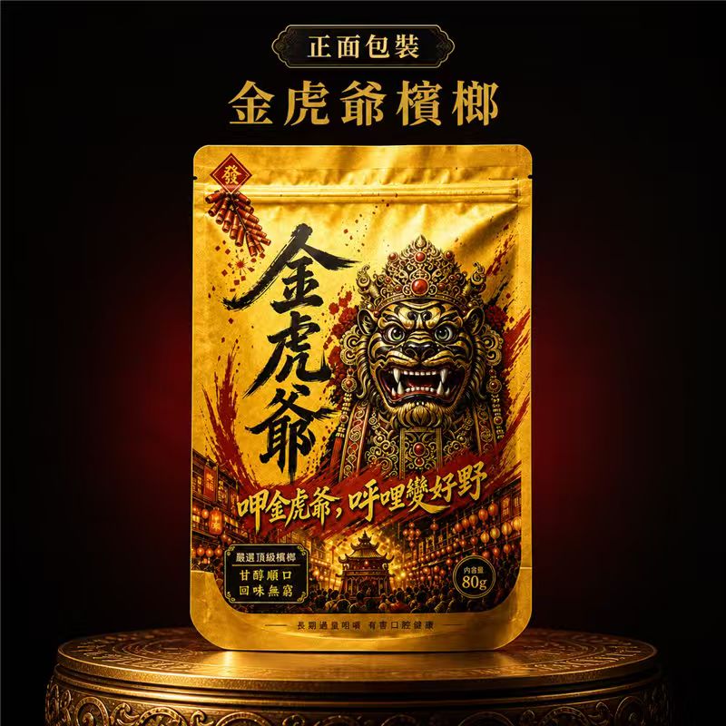 【金虎爺檳榔】金虎爺檳榔30顆/包 獨立密封隨身方便 台灣市場調味