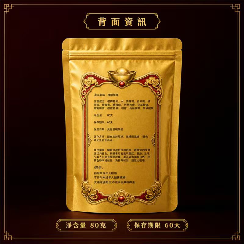 【金虎爺檳榔】金虎爺檳榔30顆/包 獨立密封隨身方便 台灣市場調味